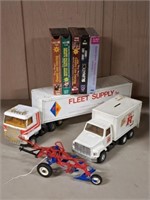 Die Cast truck, Plow, VHS tapes