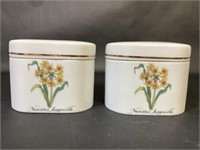 Germaine Monteil Bulgarian Rose Porcelain Boxes