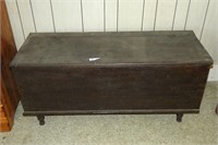 Early Wooden Blanket Chest