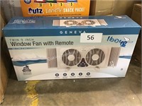 twin window fan w/ remote