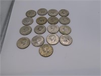 (17) 40% Silver 65~69 Kennedy Half Dollar Coins