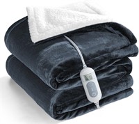 Heated Throw Blanket with 1-9 hrs Timer Auto-Off