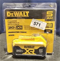 DeWalt 5AH Lithum Ion Battery 20V XR