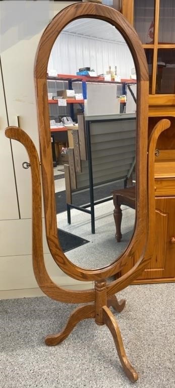Wood Frame Full Length Dressing Mirror (29"W x