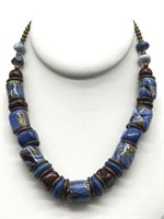 Vintage Millefiori Art Glass Necklace