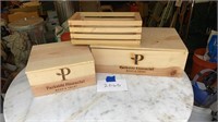 3 Wood Storage Boxes