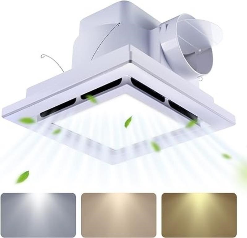Bathroom Fan With Light Ceiling Mount Shower Venti