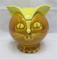 Cat Ceramic Cookie Jar - Vintage