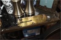 VINTAGE HANGING BRASS SCALE