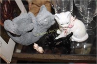 CAT FIGURINES - CANDLE HOLDER