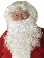 MEN'S SANTA BEARD AND WIG SET