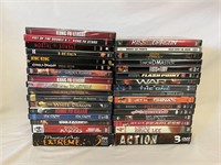 Lot of 32 Kung Fu DVD Movies Bruce Lee & More