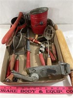 Red Wood Handled VTG Utensils