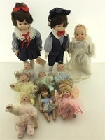 Collectible porcelain dolls. Assorted