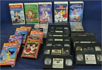 Lot Large Box Disney VHS Movies