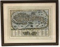 Map of Venice Framed Print