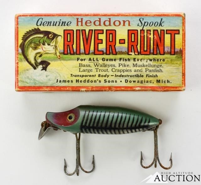Vintage Heddon River Runt Spook Floater w/ Box