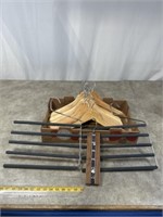 Wood hangers and accessory hangers