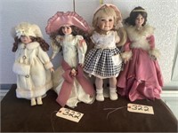 4 dolls