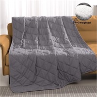 FM4529  MARNUR 18lbs Weighted Blanket, Gray