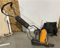 Fiskars push mower and bag