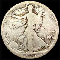 1916-S Walking Liberty Half Dollar NICELY