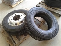 (2) Michelin 265/70R19.5 Tires