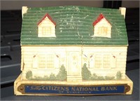 Citizens National Evansville Indiana Figural Bank