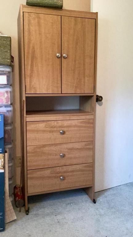 Craft Cabinet w/ 3 drawers & 2 Shelves