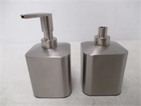 (2) "As Is" InterDesign Gia Stainless Steel Soap &