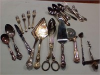 Kitchen wares,  some silverplate