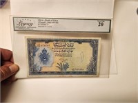 LIBYA 1963 ISSUE1POUND SCARCE,Fancy SN.L254