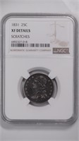 1831 Capped Bust 1/4 NGC XF Details