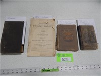 Antique books; 2 may be in German