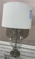 Clear Glass Urn Style Table Lamp