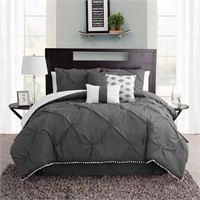 Pom Pom 7 Piece Queen Size Comforter Set $152