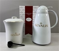 Gevalia Thermal Server; Coffee Cannister with Scoo