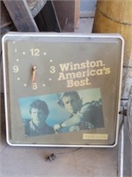 Winston Cigarette Advertising Clock