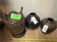 (3x) Clay Pots (Size in Desc)
