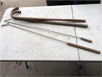 Chicken catchers and canes
