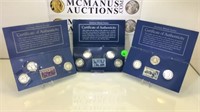3 SETS OF COLLECTIBLE DIMES