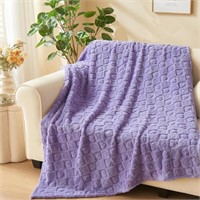 Super Soft Throw Blanket Lavender