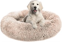 Plush Calming Dog Bed, Donut Dog Bed 26inches