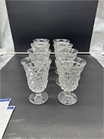 8 American Fostoria 9oz goblets