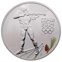RCM 2014 RUSSIA Sochi 3 Roubles Sterling Silver Co