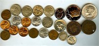 Mixed Dates & Denominations Some Silver 24 PCS