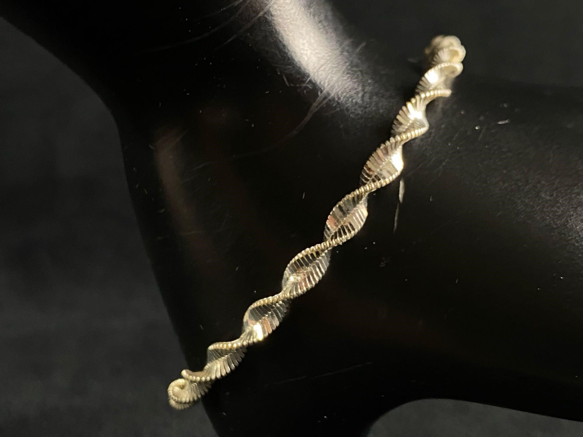 Vintage Sterling Silver Twist Bracelet