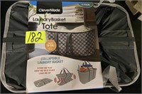 clevermade laundry basket tote 2pack