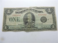 1923 Dominion of Canada One Dollar Note