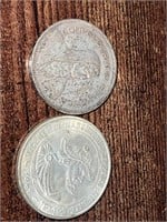 2 Silver Coins 1968/1933